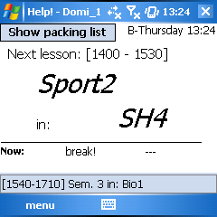 Pocket PC: Utilities: Clock and Calendar: Help!